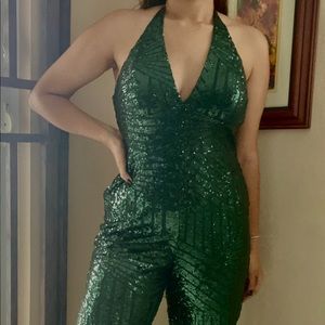 Premier Amour Green sequin jumper